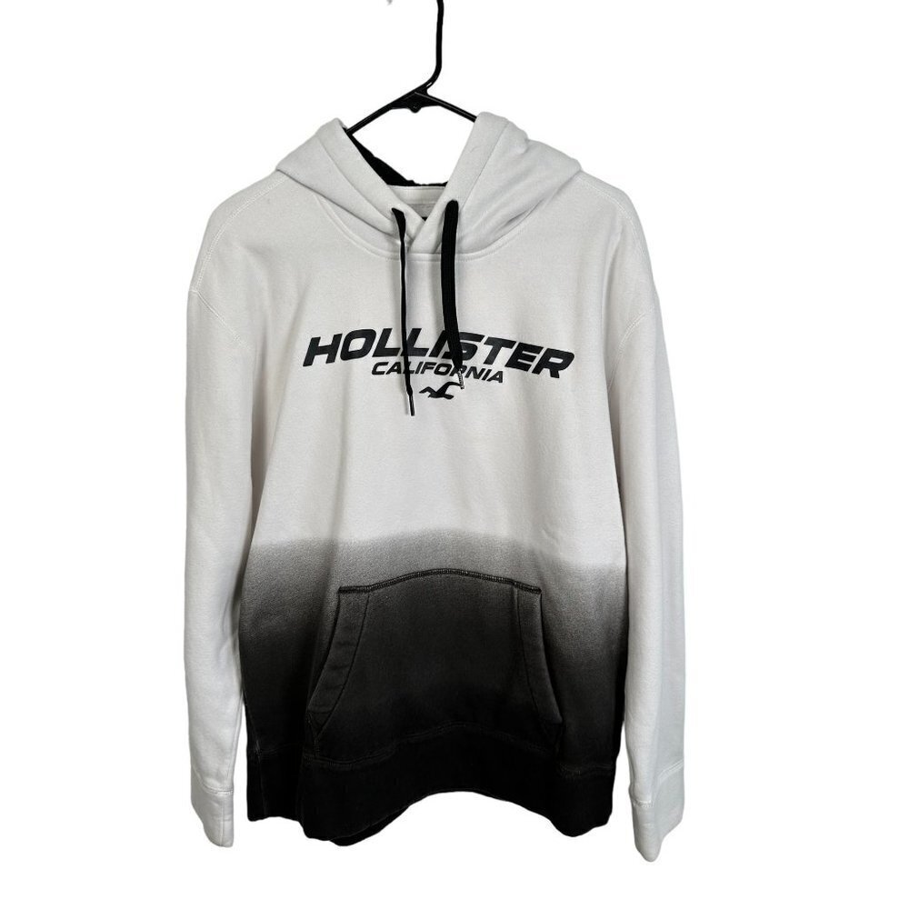 Hollister white and black hoodie, size Small